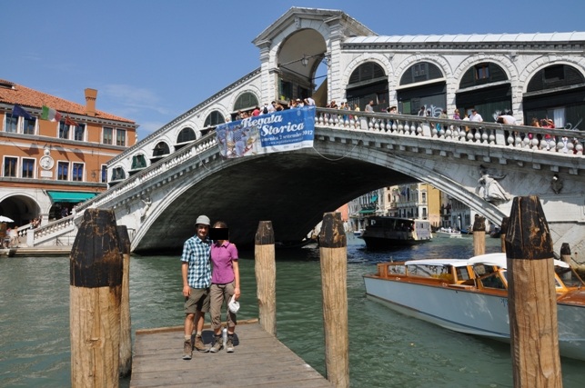 RIalto Brücke in Venedig. Unsere Reise war hier zu Ende.